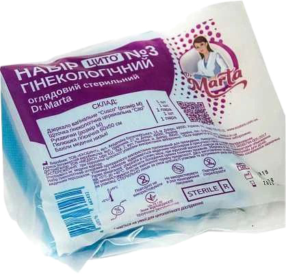 Набір гінекологічний Dr.Marta Цито оглядовий стерильний №3